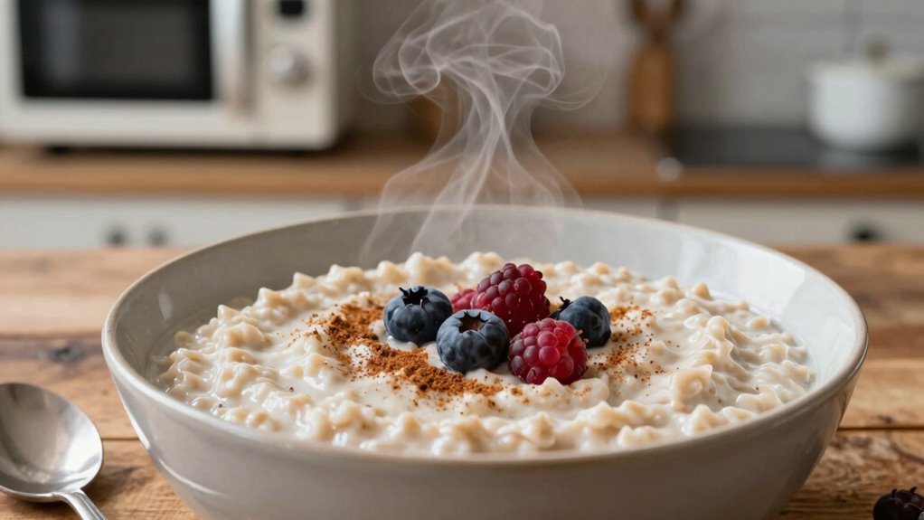 prevent clumpy oatmeal reheating