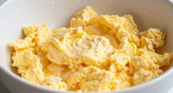 prevent watery scrambled eggs