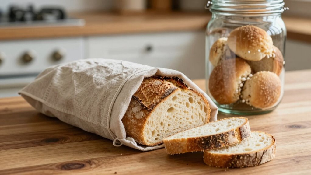 proper airtight bread storage