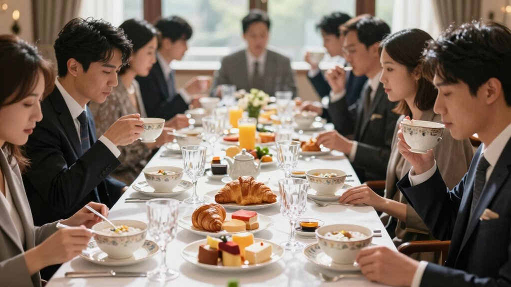 proper formal breakfast etiquette