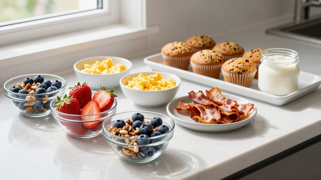 quick colorful breakfast assembly