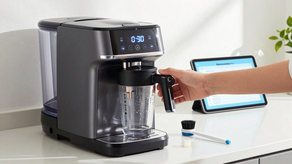 regular cleaning and descaling