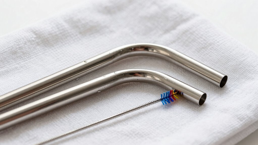 regular straw cleaning routines