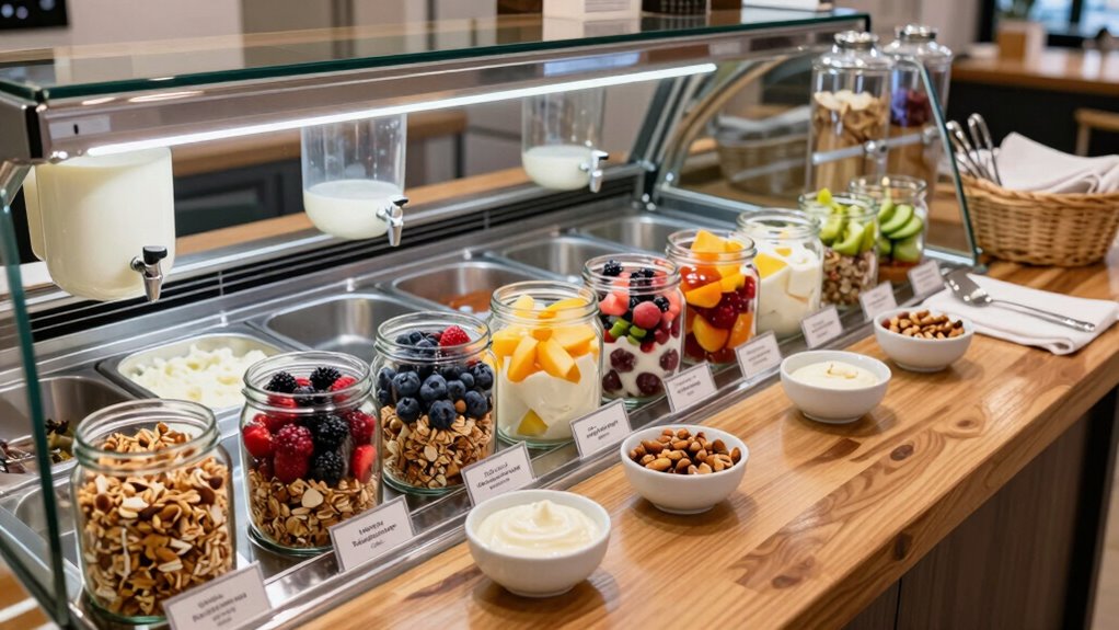 regularly replenish toppings