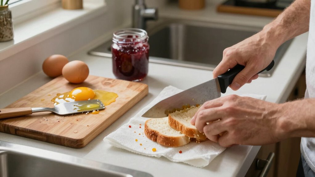rushing causes food contamination
