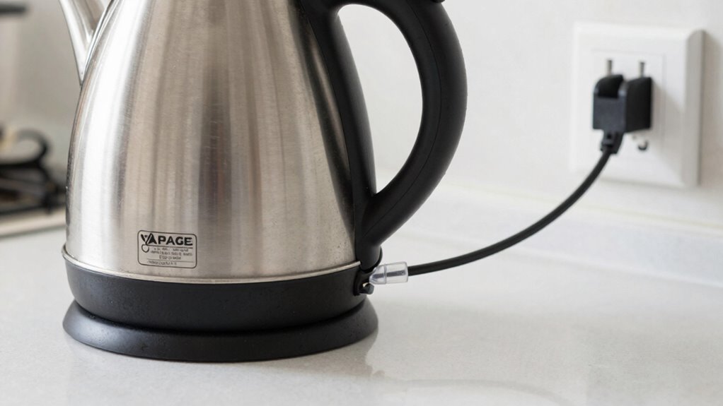 safe and proper kettle placement