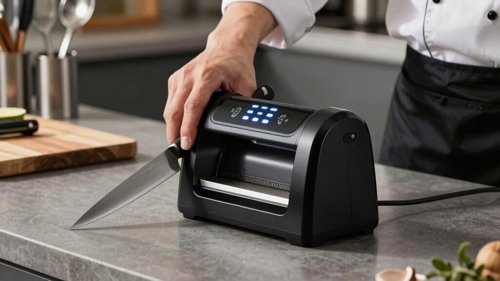 sharpener features and safety