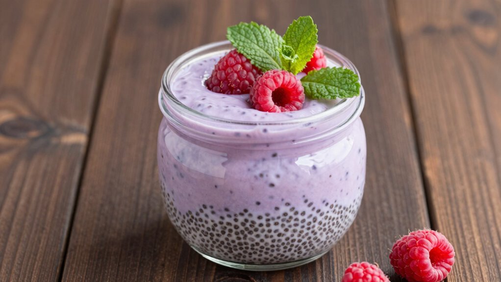 simple chia pudding preparation