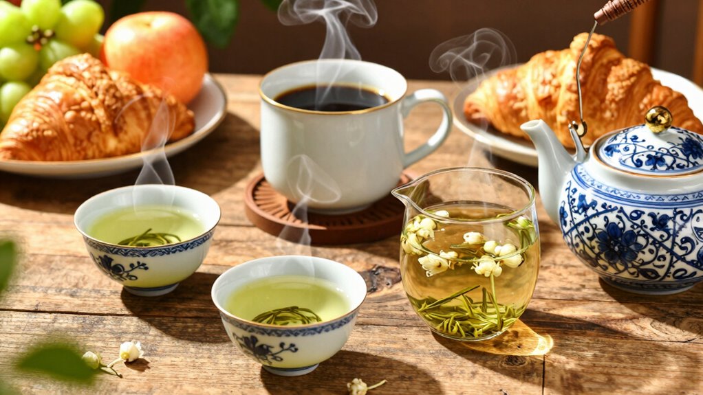 tea and coffee breakfast traditions