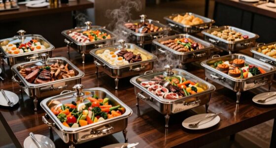 top buffet serving trays