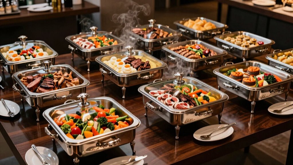 top buffet serving trays