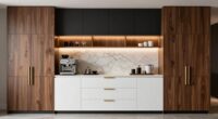 top coffee bar cabinets