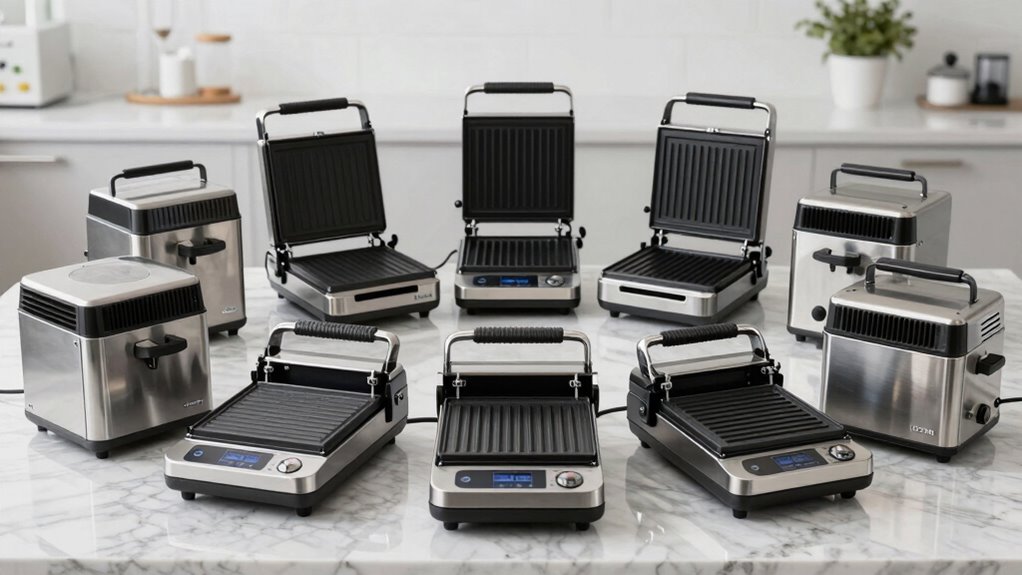 top double commercial panini press