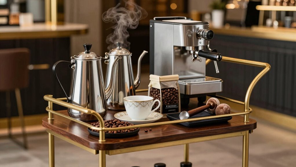 top luxury coffee service carts