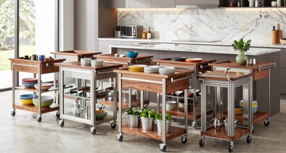 top luxury rolling kitchen carts