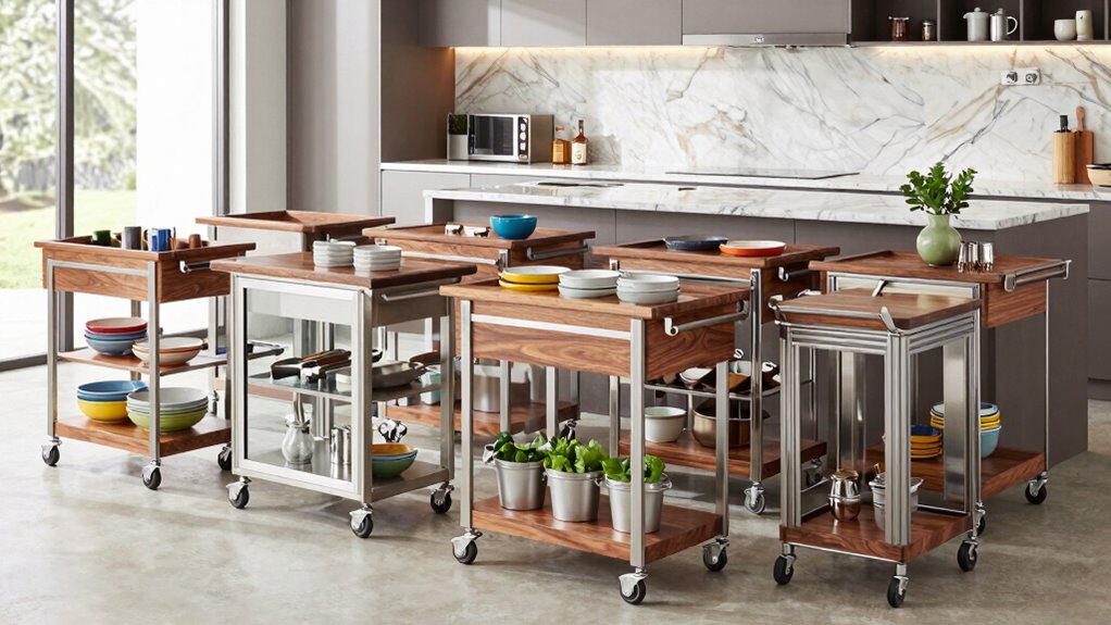 top luxury rolling kitchen carts