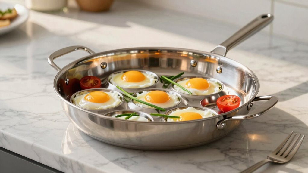 top stainless steel egg poachers