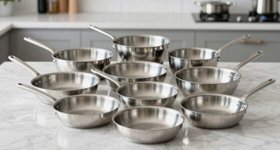 top stainless steel frying pan sets