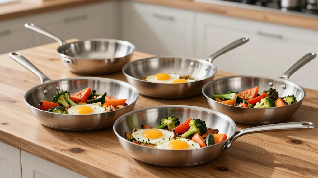 top stainless steel frying pans