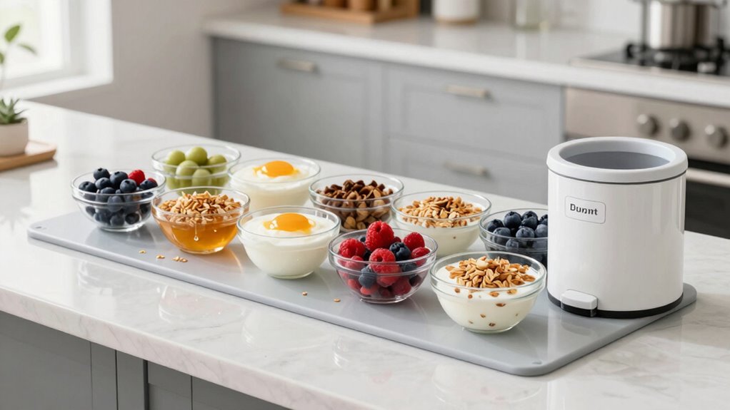 use surface protectors and bins