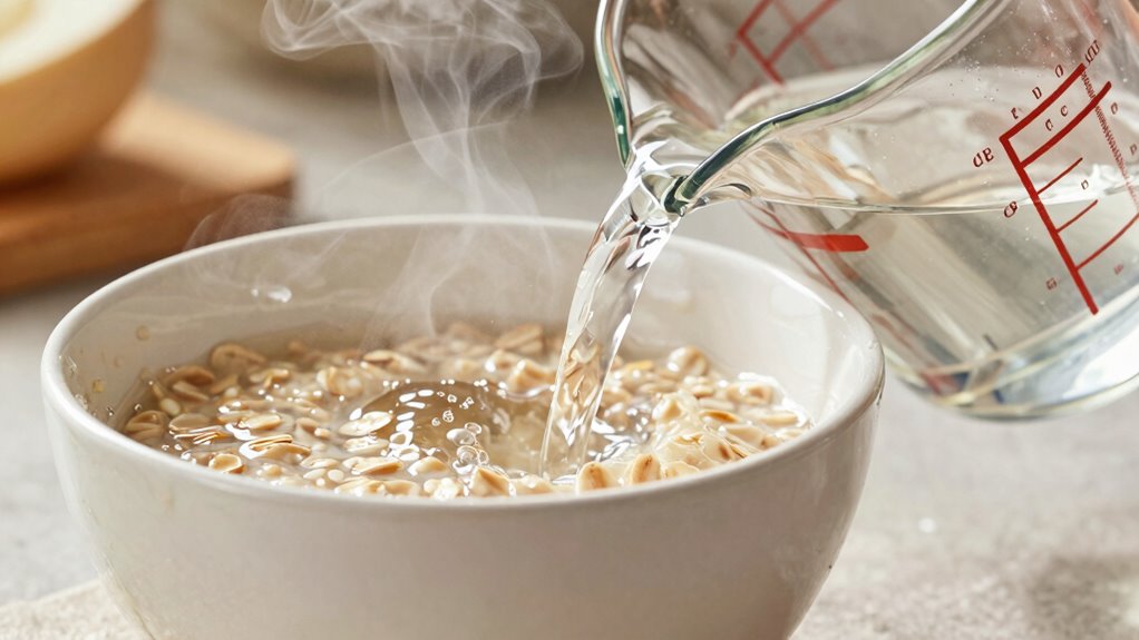 vinegar and hot water cleaning