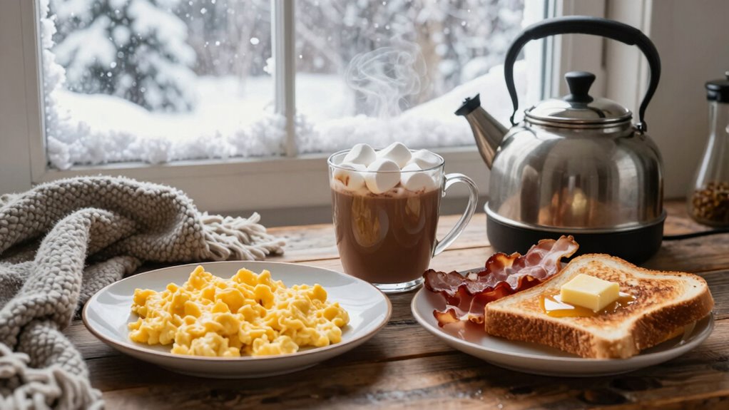warm hearty cold morning foods