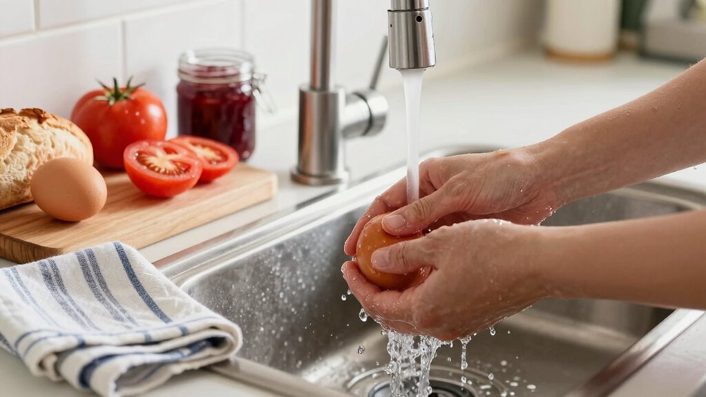 wash hands before cooking