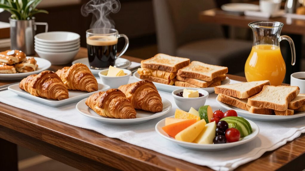 when hotels serve hot breakfast