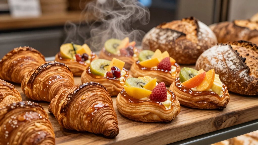 artisan bread and fresh pastries