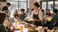 attention to breakfast service