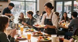 attention to breakfast service