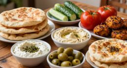 authentic lebanese morning spread