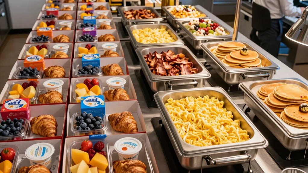 boxed vs buffet breakfasts