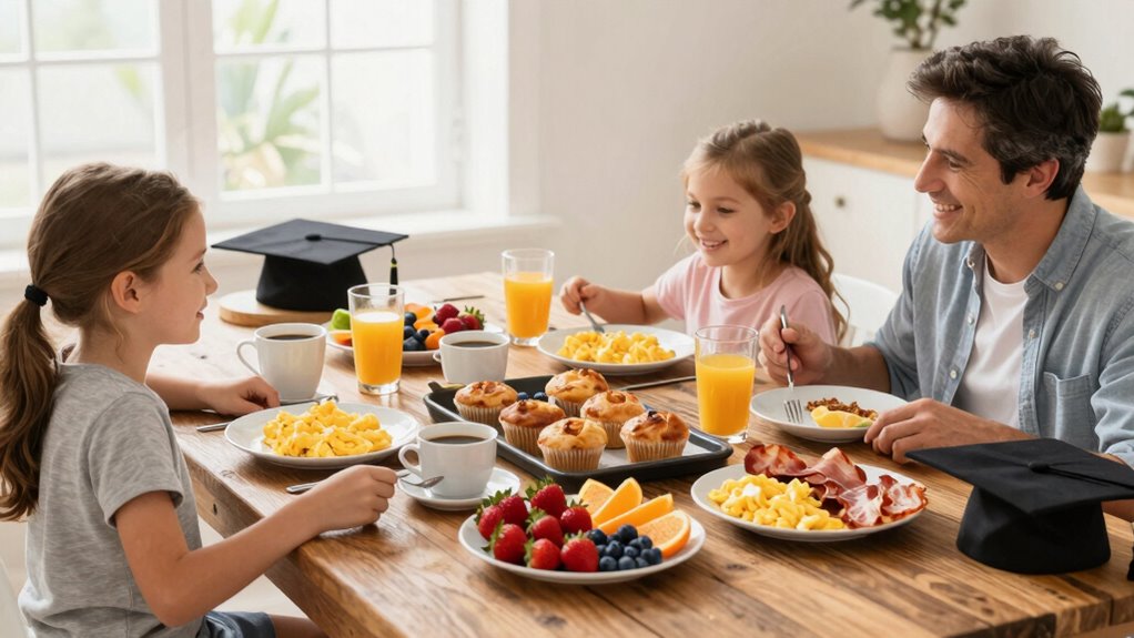 celebratory eco friendly breakfast decor