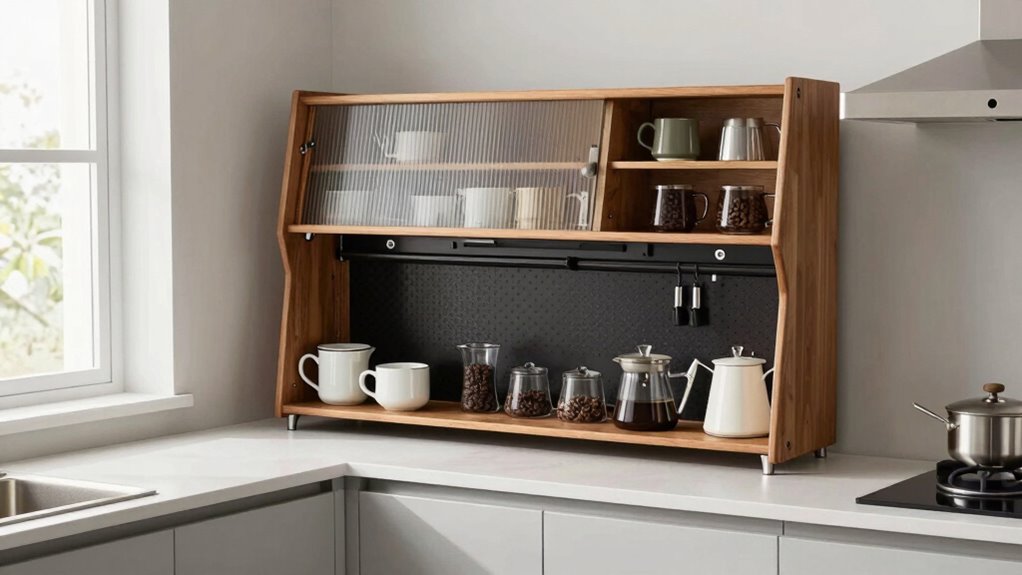 coffee station saves space