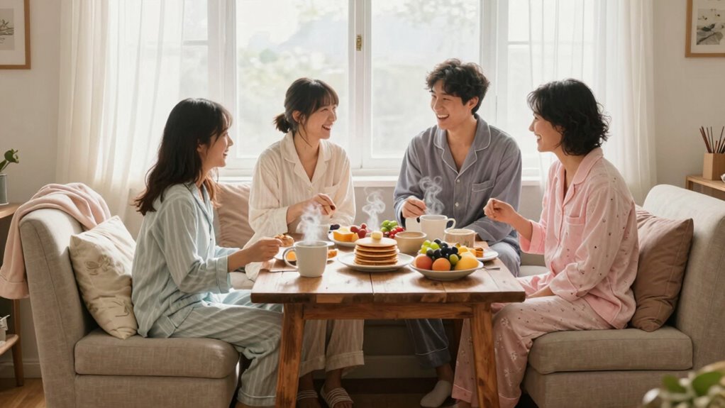 cozy eco friendly breakfast gathering