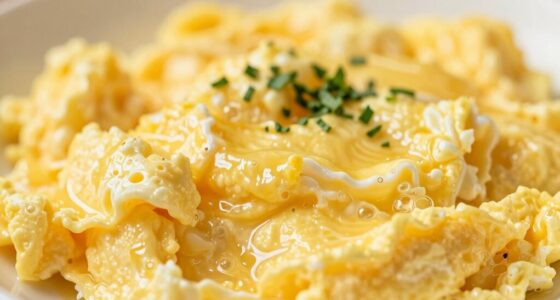 creamy fluffy scrambled eggs