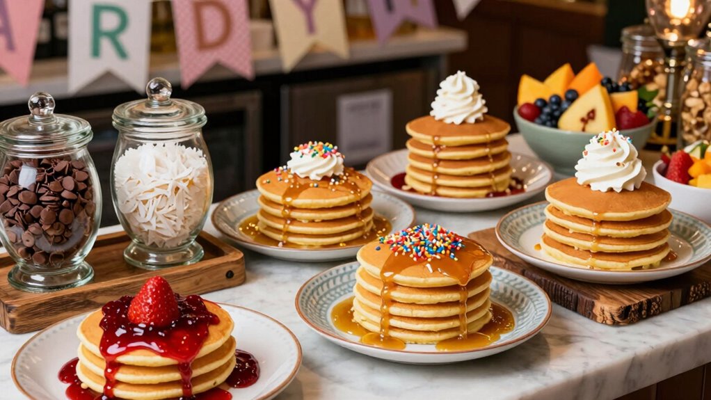 creative eco conscious pancake presentation