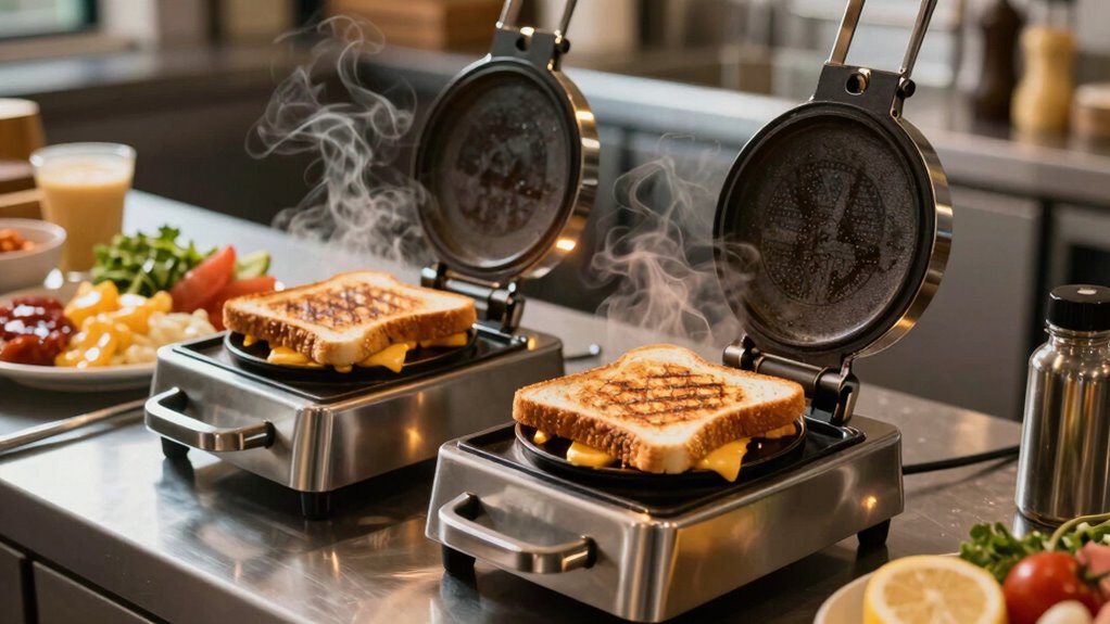 efficient breakfast sandwich preparation
