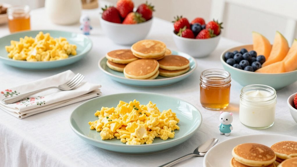 elegant organized breakfast presentation