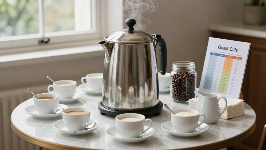 estimate brew serve maintain