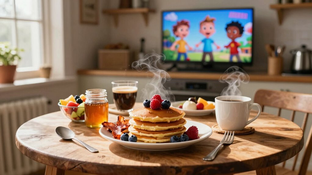 family breakfast movie ritual