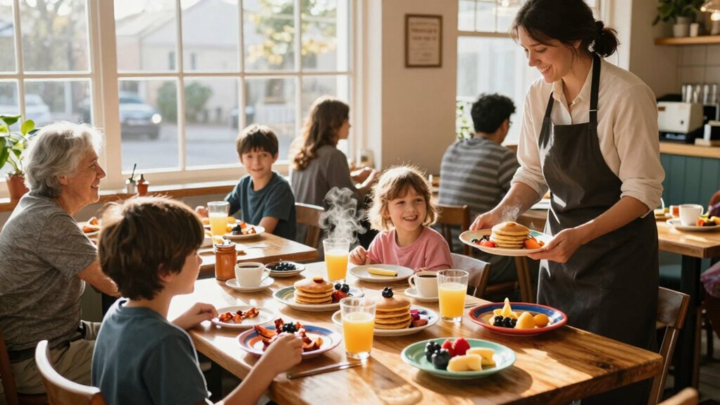 family friendly breakfast restaurant tips