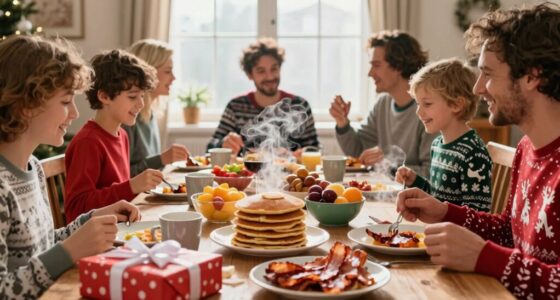 festive breakfast for many