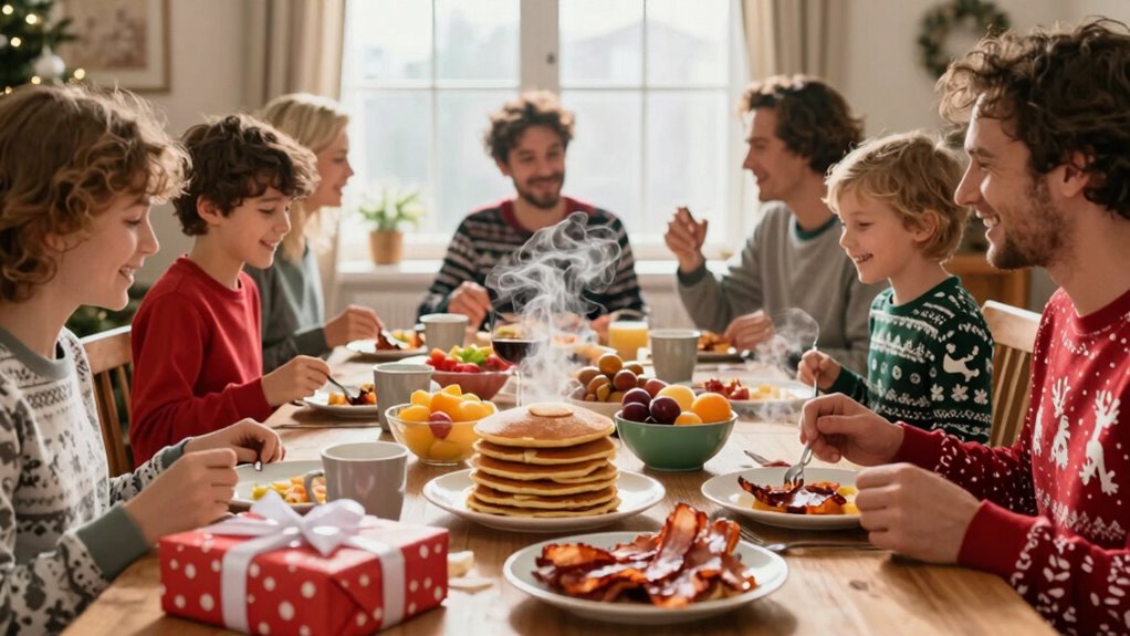 festive breakfast for many