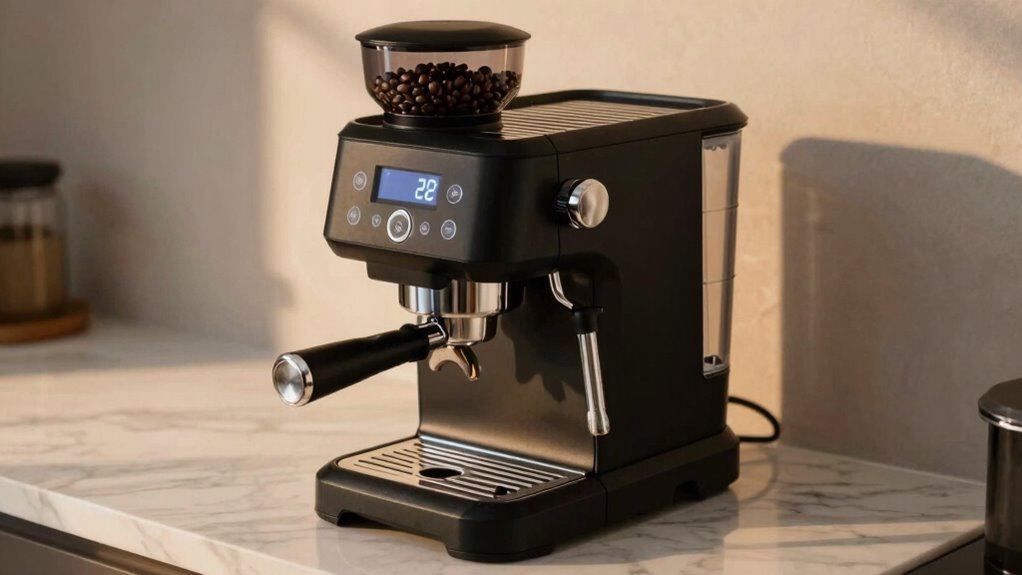 fresh consistent espresso brewing