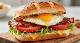 homemade satisfying breakfast sandwich