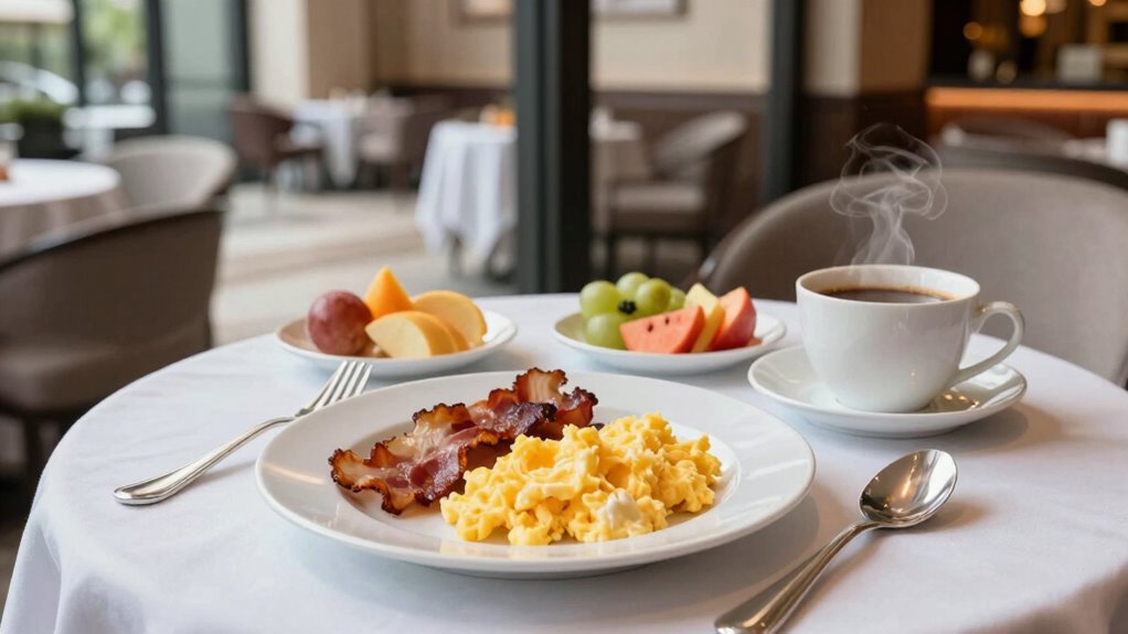 hotel breakfast ambiance differences