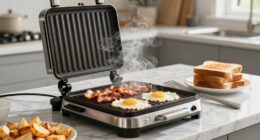 indoor grills simplify breakfast cleanup