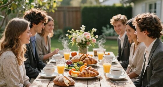 intimate post wedding brunch